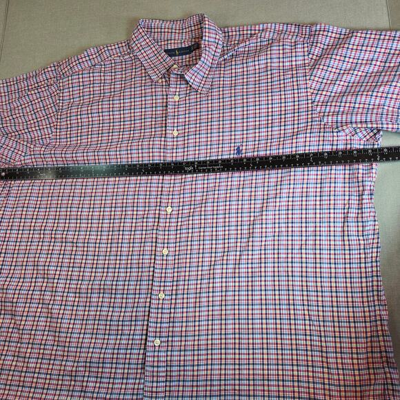 Polo Ralph Lauren 3XLT Plaid Cotton Button Down Shirt Long Sleeve Tall - Picture 8 of 15